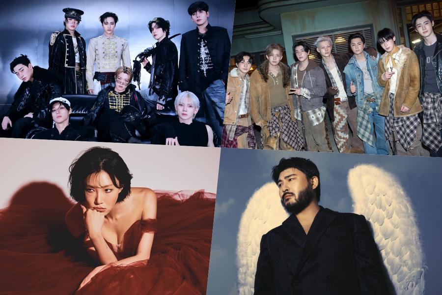 ATEEZ; ENHYPEN; Hwasa; And Car, The Garden Achieve Double Crowns On Circle Monthly And Weekly Charts
